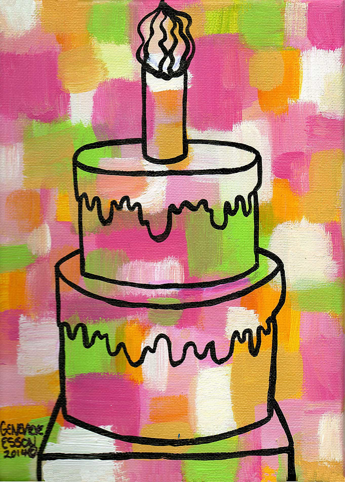 Pink Cake Art