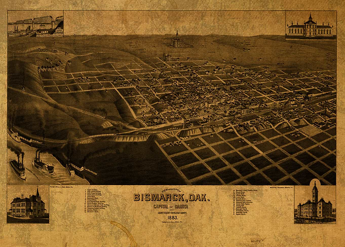 Bismarck North Dakota Map