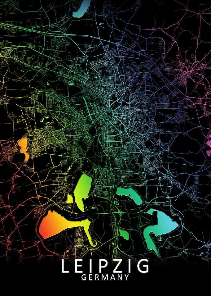 Leipzig Germany City Map