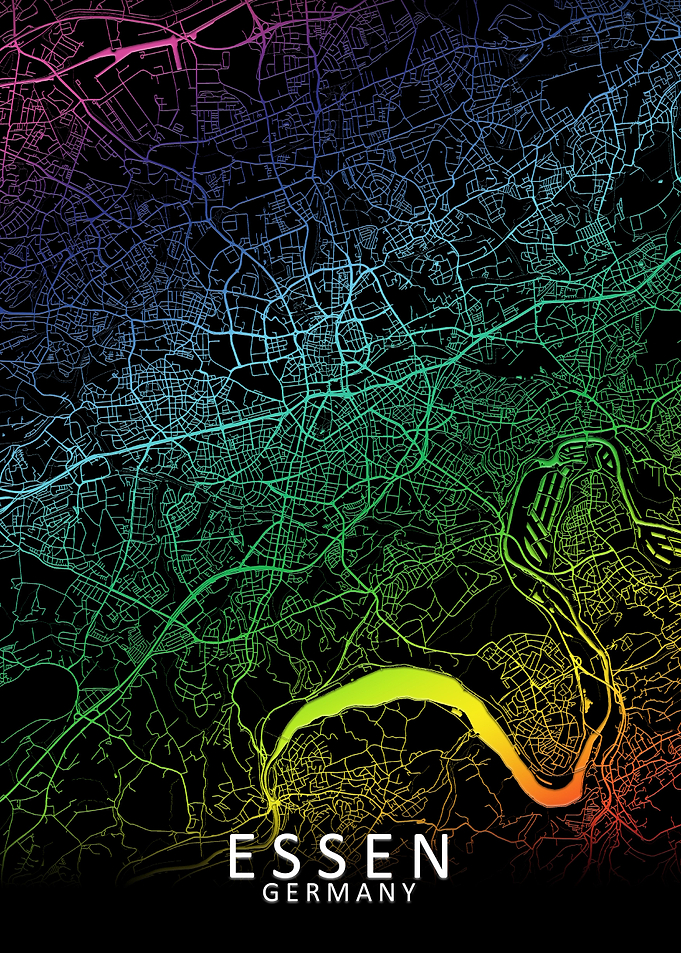 Essen Germany City Map