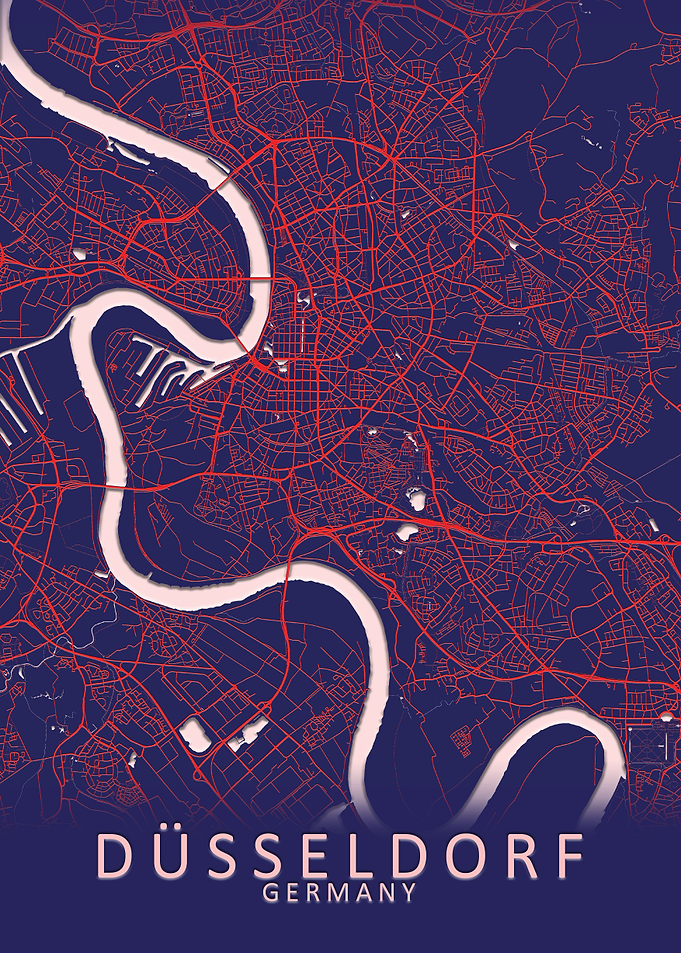 Dusseldorf Germany CityMap