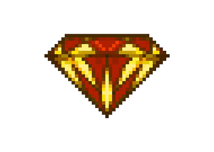 Pixel art ruby gem