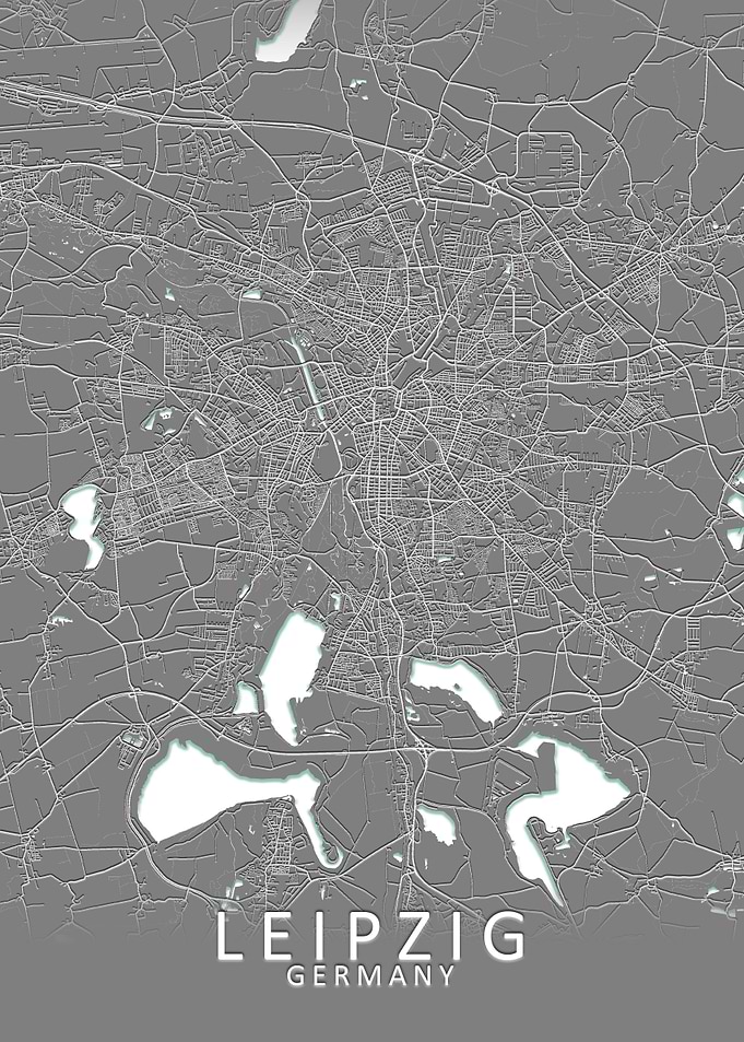 Leipzig Germany City Map