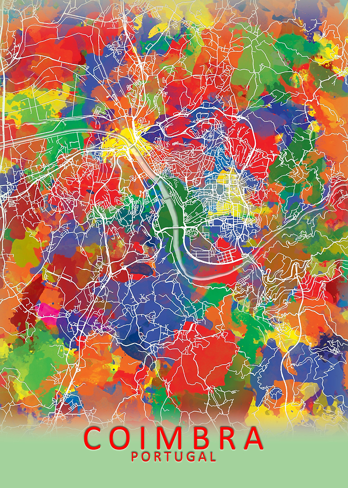 Coimbra Portugal City Map