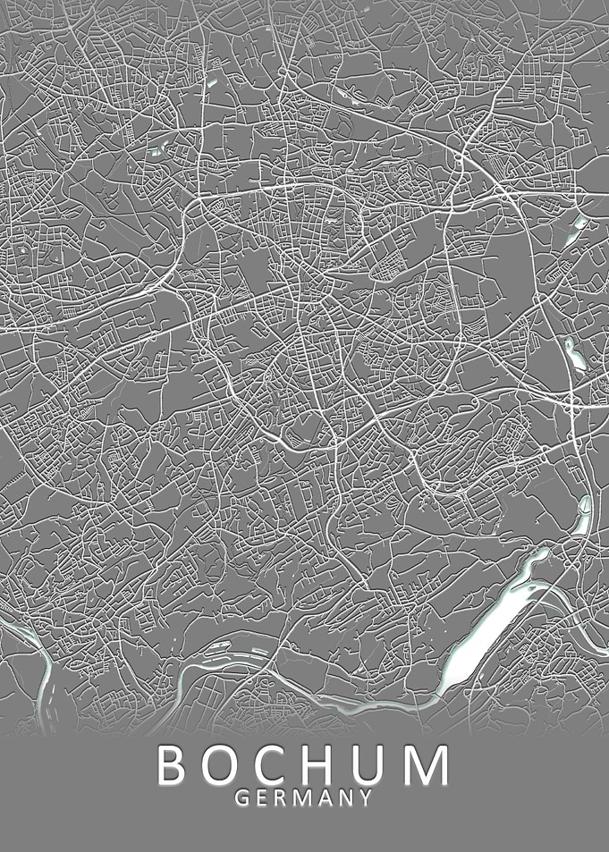 Bochum Germany City Map