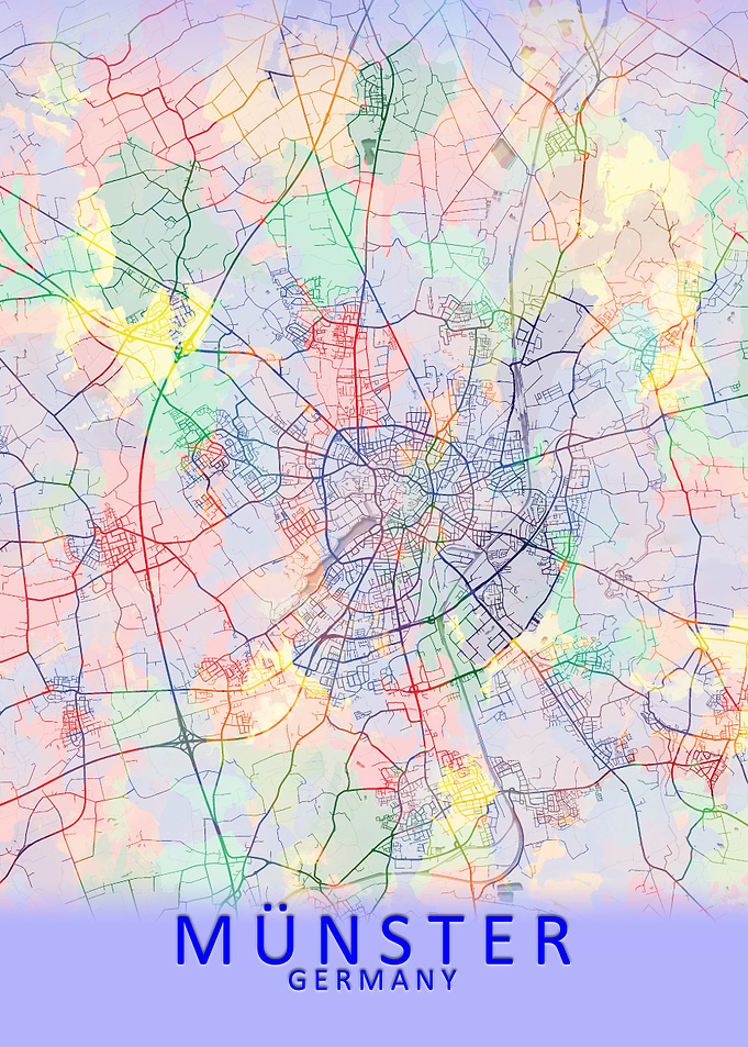 Munster Germany City Map