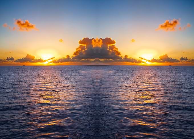 Two Suns Over Sea