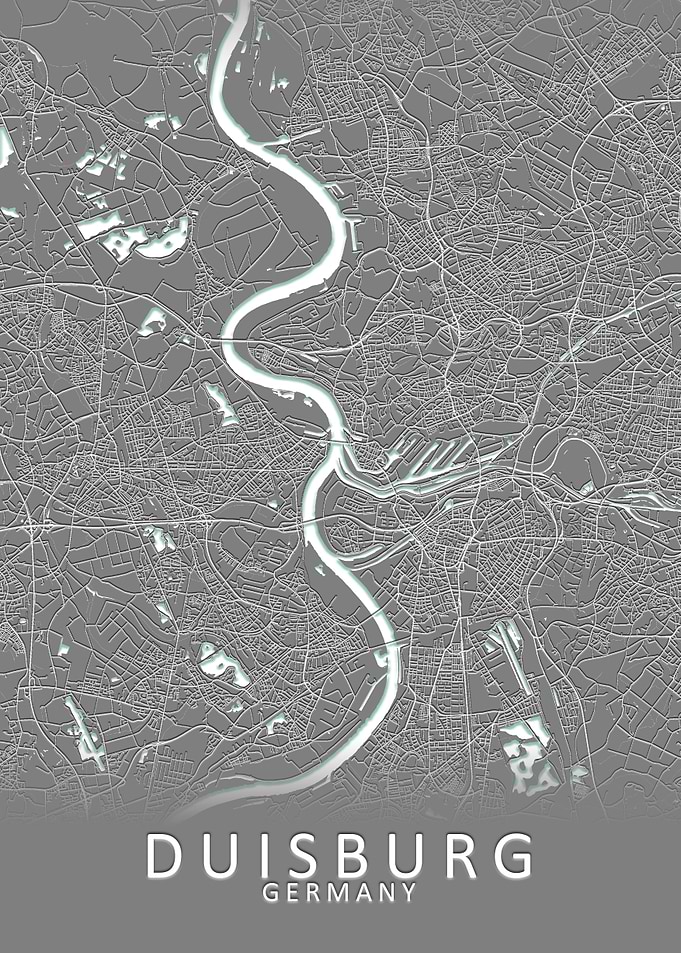 Duisburg Germany City Map