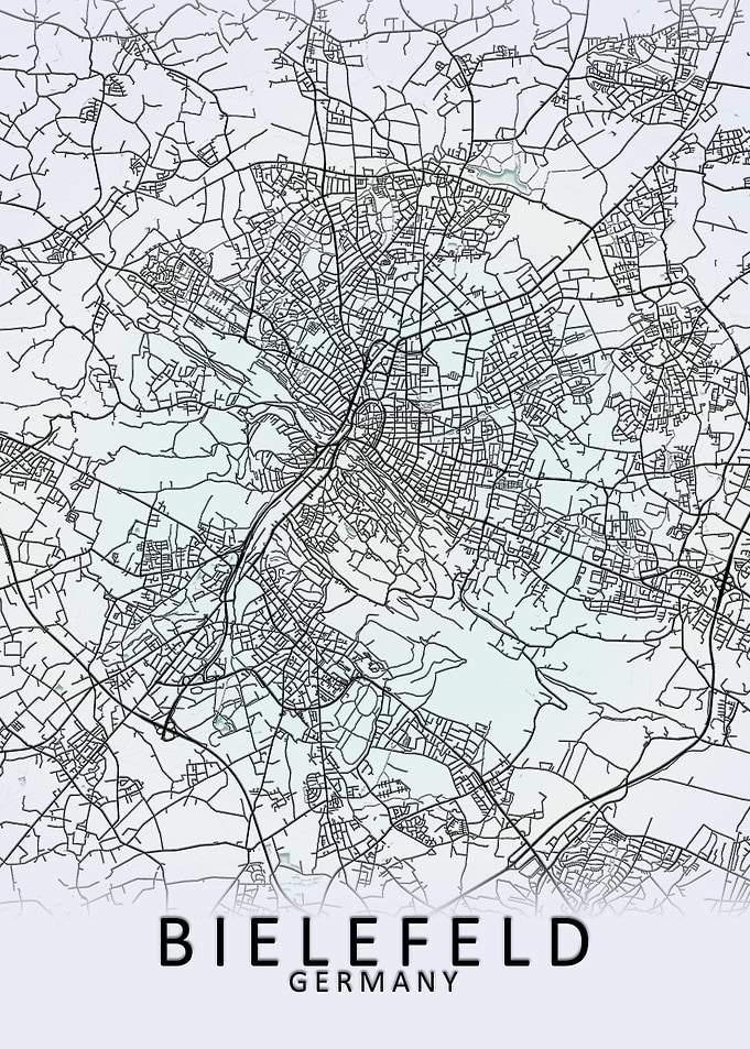 Bielefeld Germany City Map