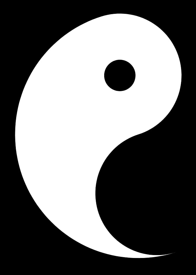 Yin Yang symbol left side