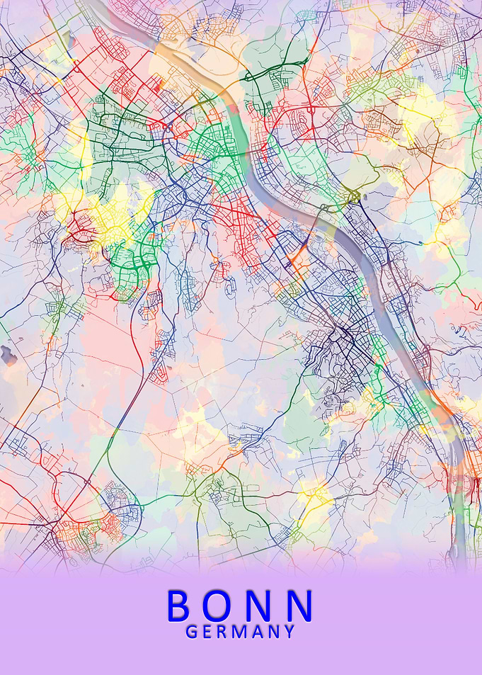 Bonn Germany City Map