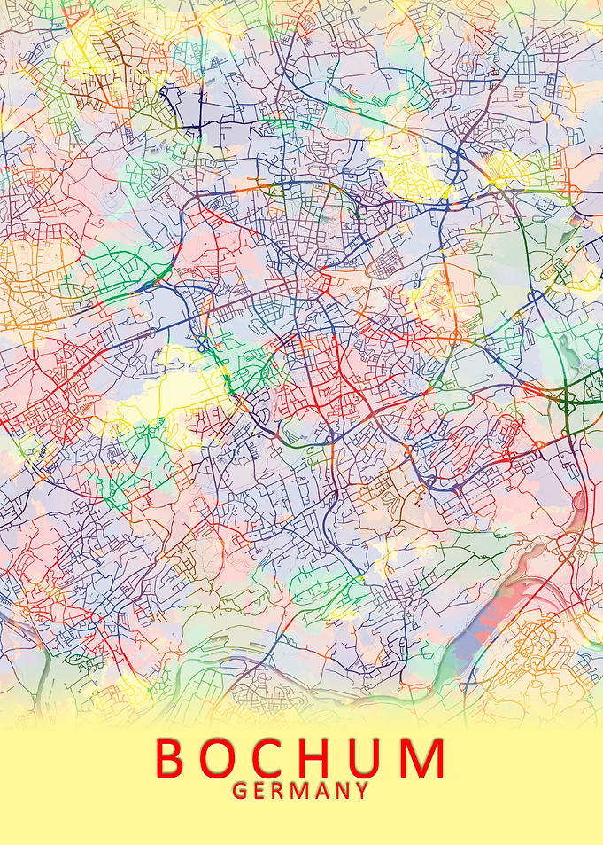 Bochum Germany City Map