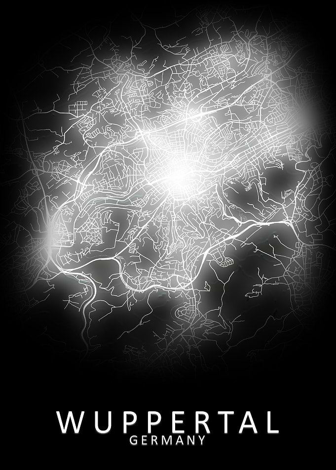 Wuppertal Germany City Map