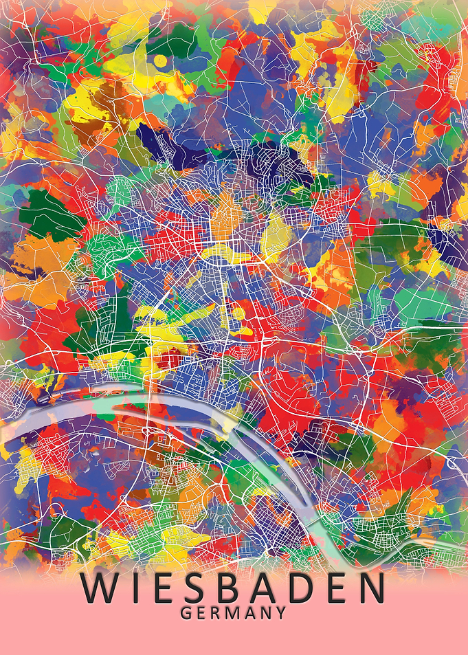 Wiesbaden Germany City Map