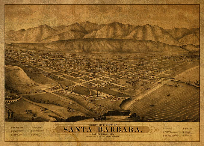 Santa Barbara Map 1875