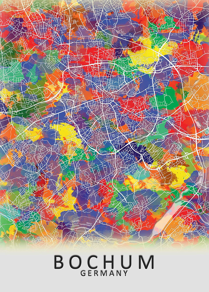 Bochum Germany City Map