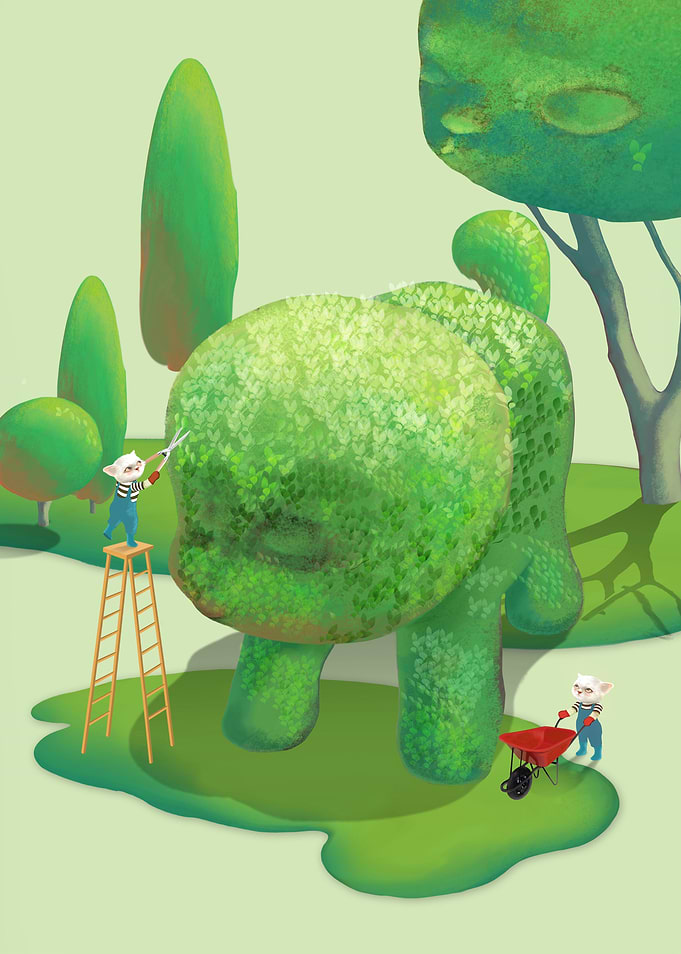 Topiary Dog