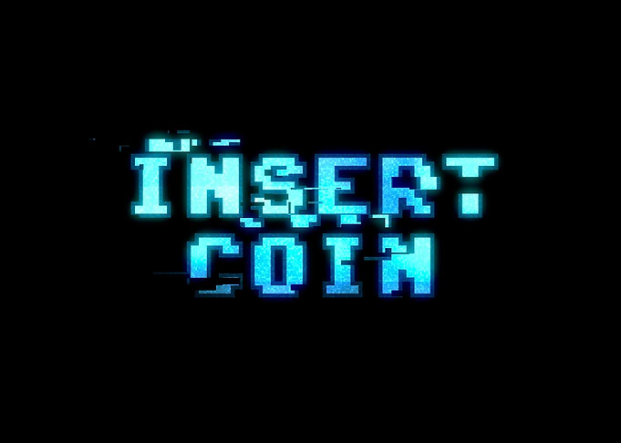 8 bit glitch insert coin