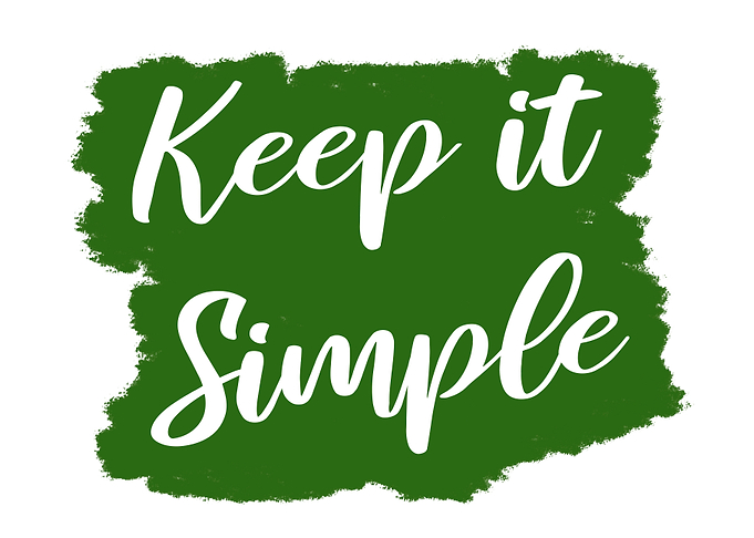 Simple text keep it