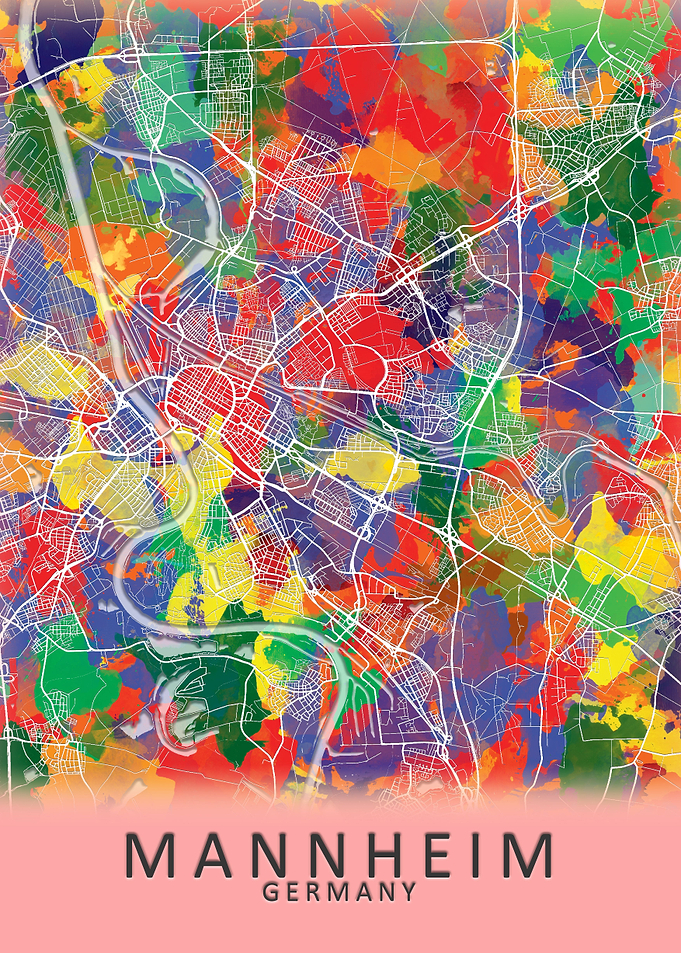 Mannheim Germany City Map