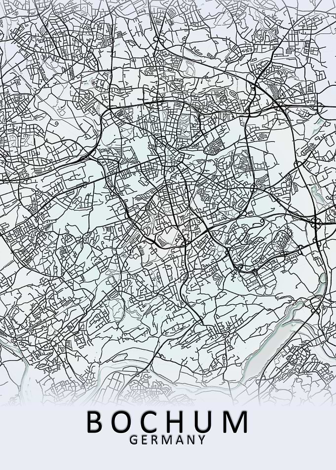 Bochum Germany City Map