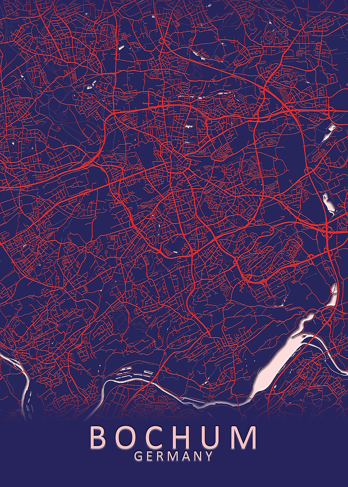 Bochum Germany City Map