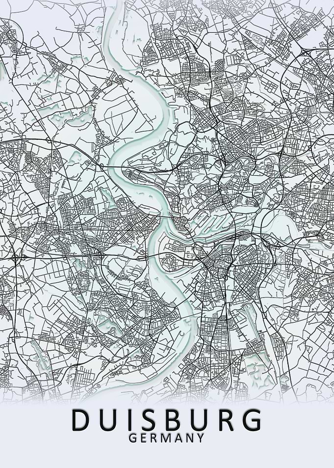 Duisburg Germany City Map