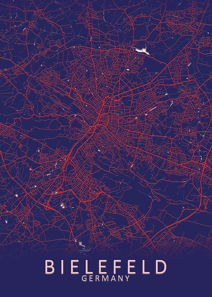 Bielefeld Germany City Map