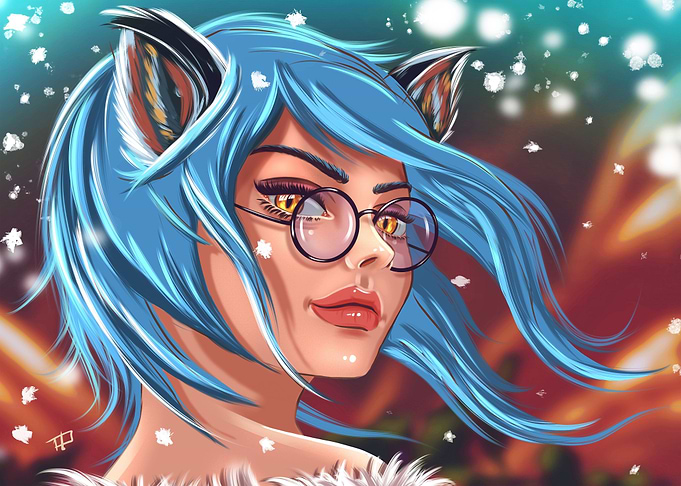 Colorful Kitten