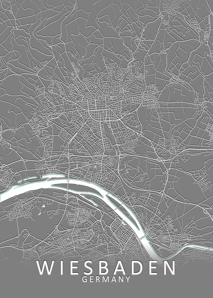 Wiesbaden Germany City Map