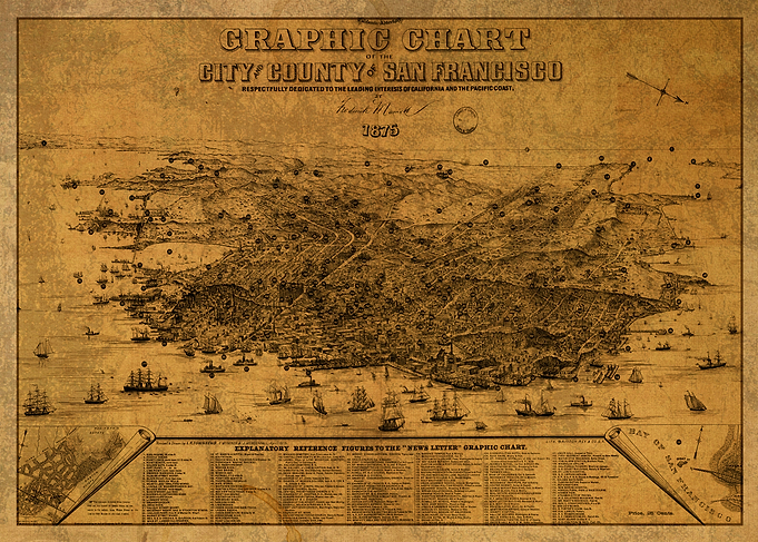 San Francisco Map 1875