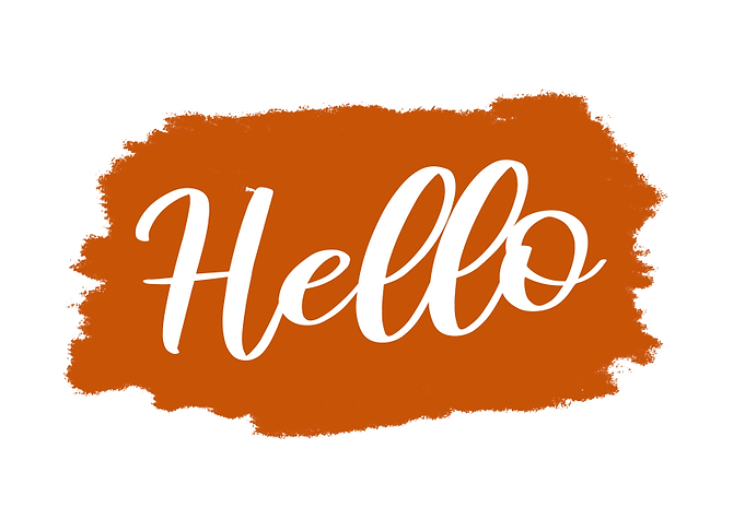 Simple text hello