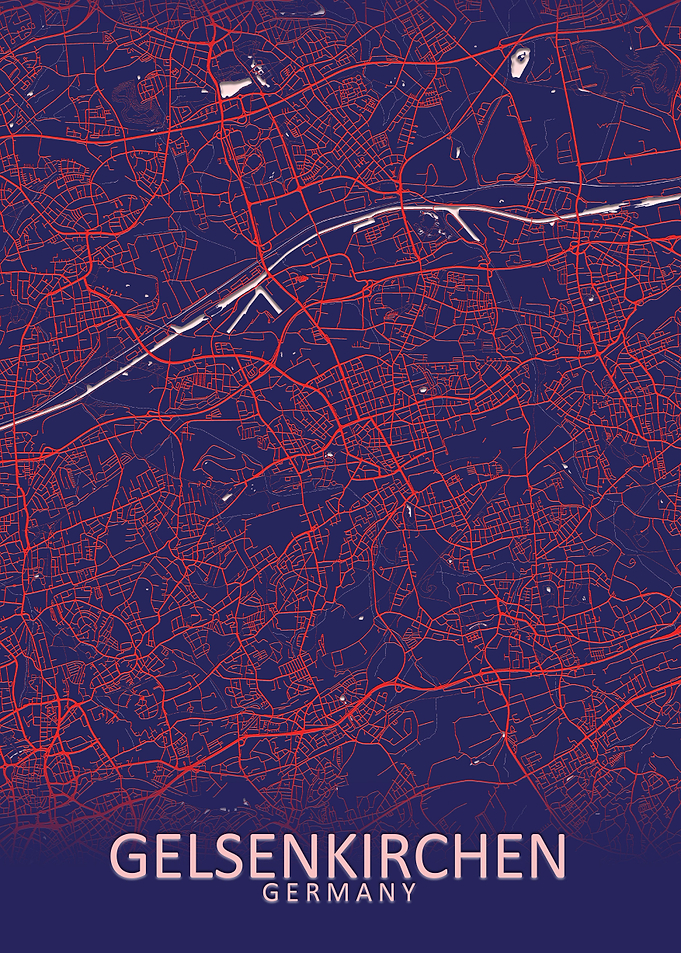 Gelsenkirchen Germany Map