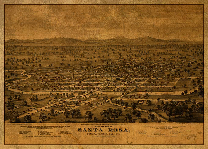 Santa Rosa California 1876