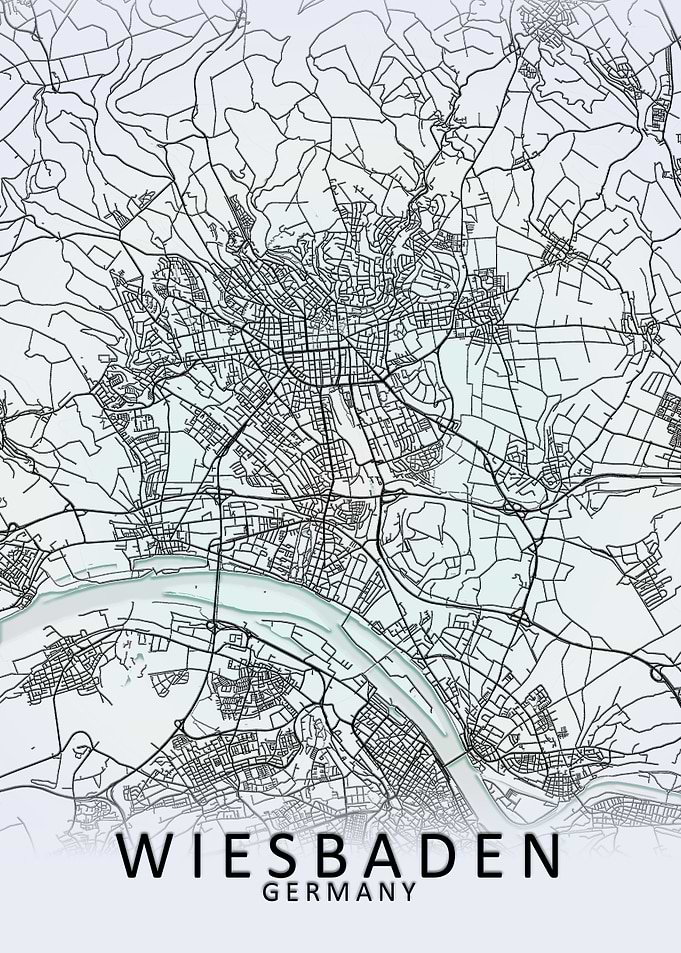 Wiesbaden Germany City Map