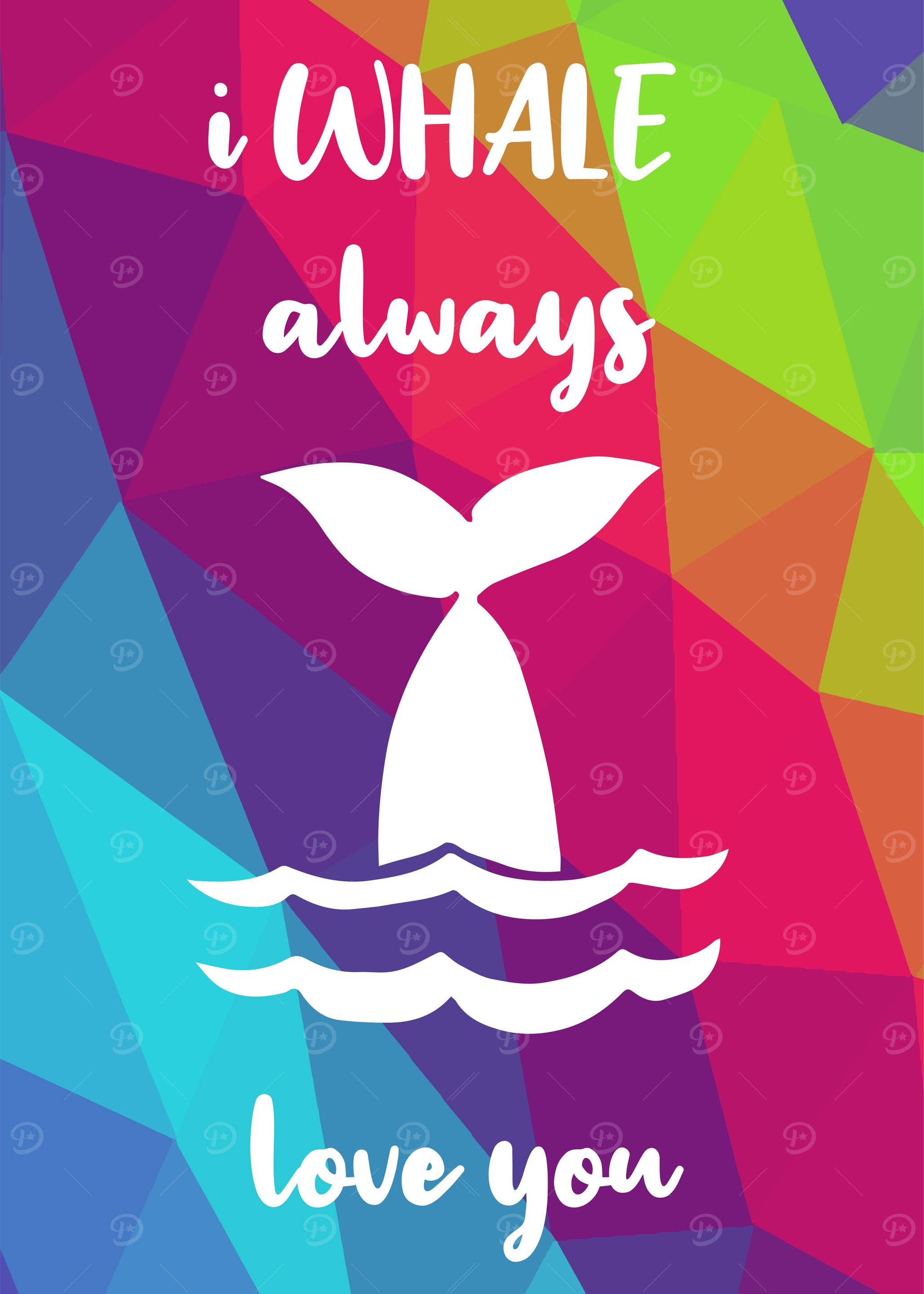 Rainbow Cute Whale 6