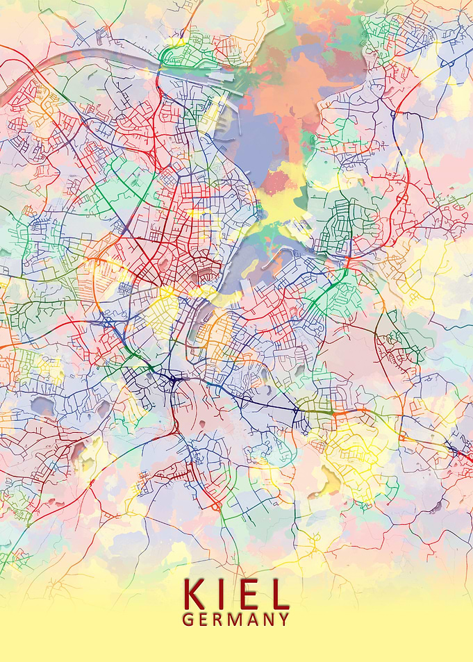 Kiel Germany City Map