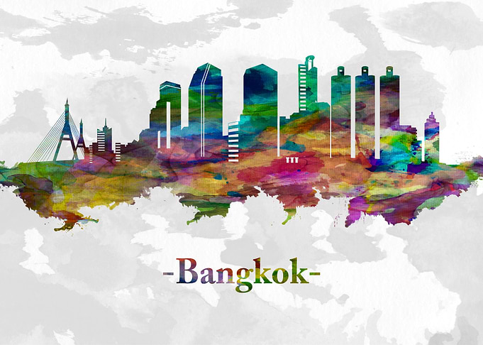 Bangkok Thailand skyline