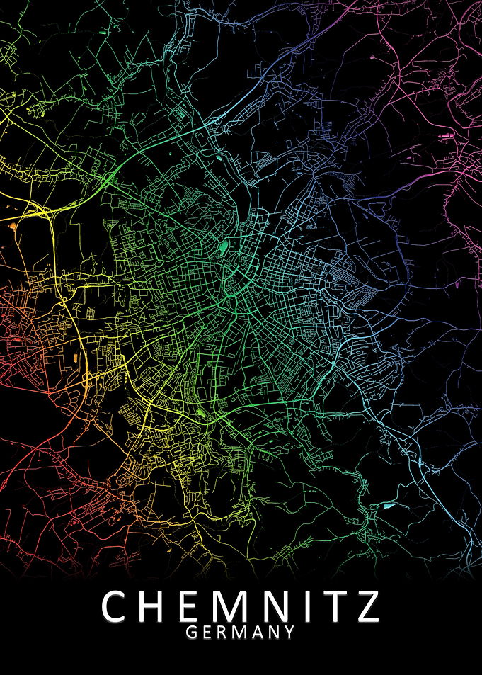 Chemnitz Germany City Map