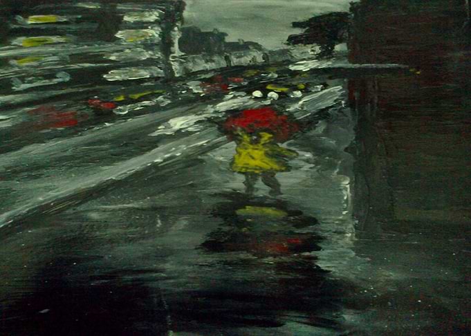 Girl in the rain