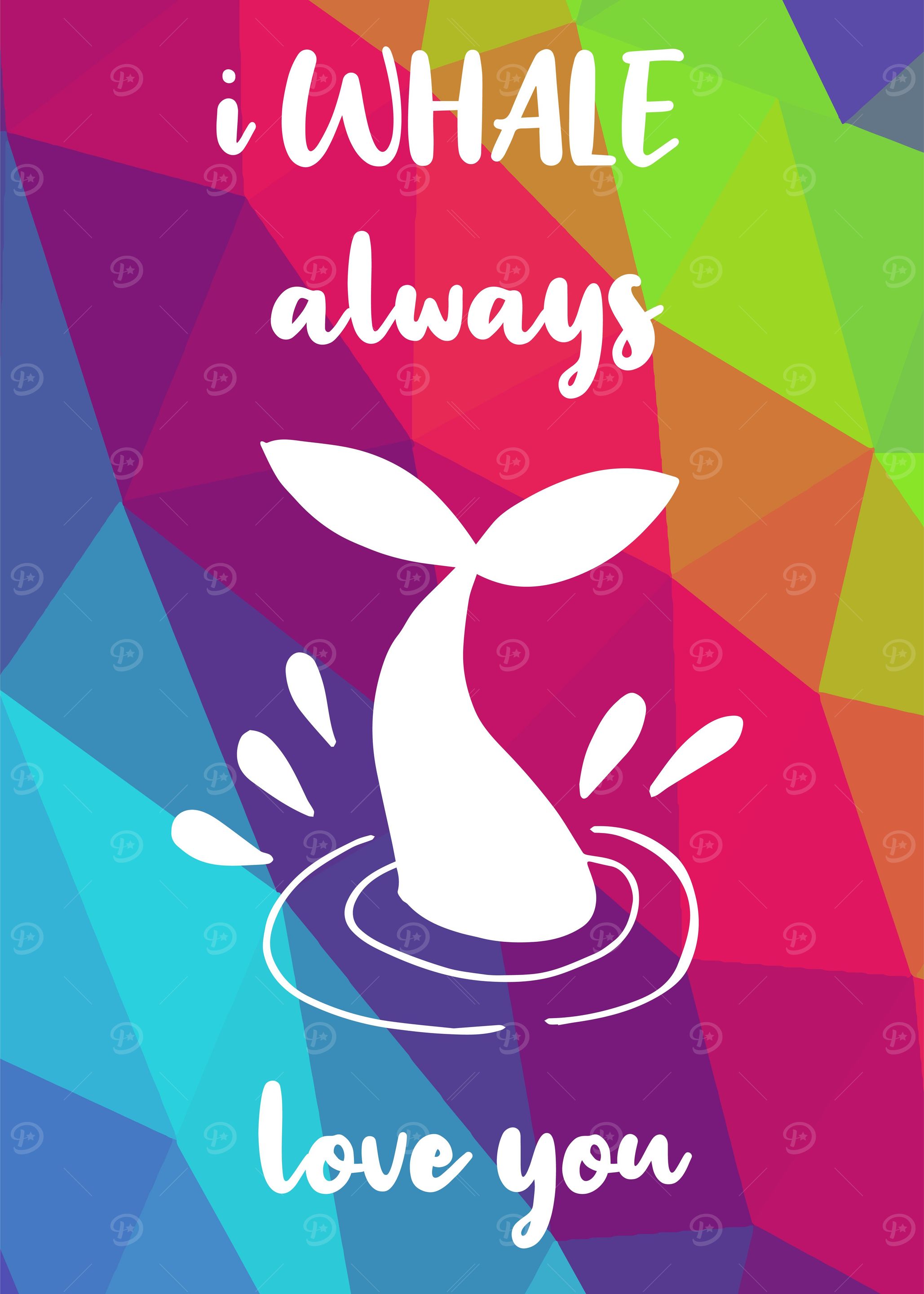 Rainbow Cute Whale 5