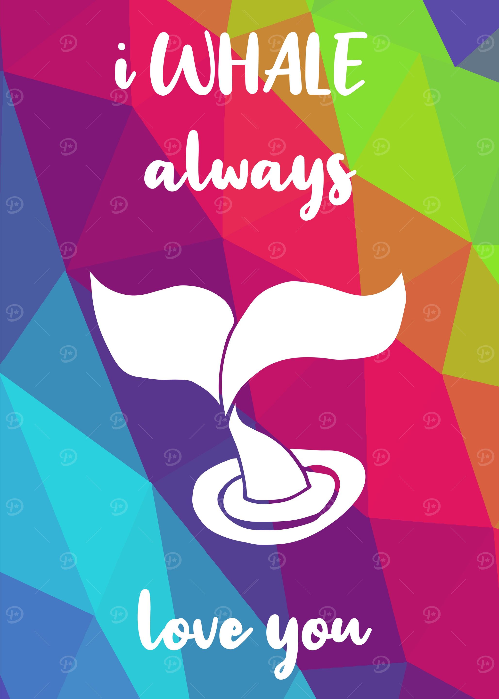 Rainbow Cute Whale 19