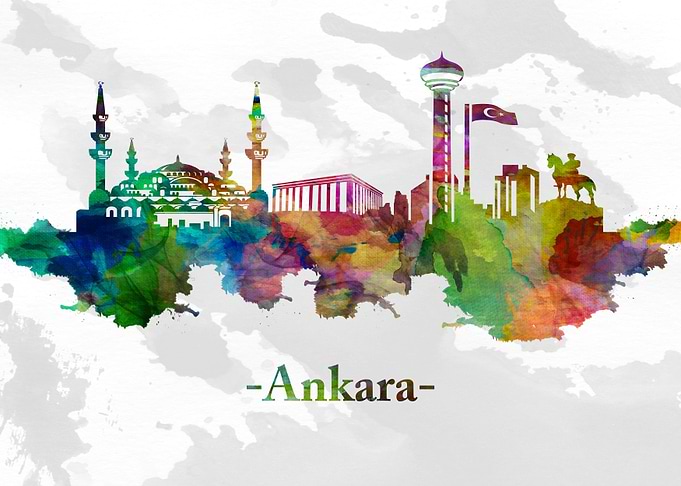 Ankara Turkey Skyline