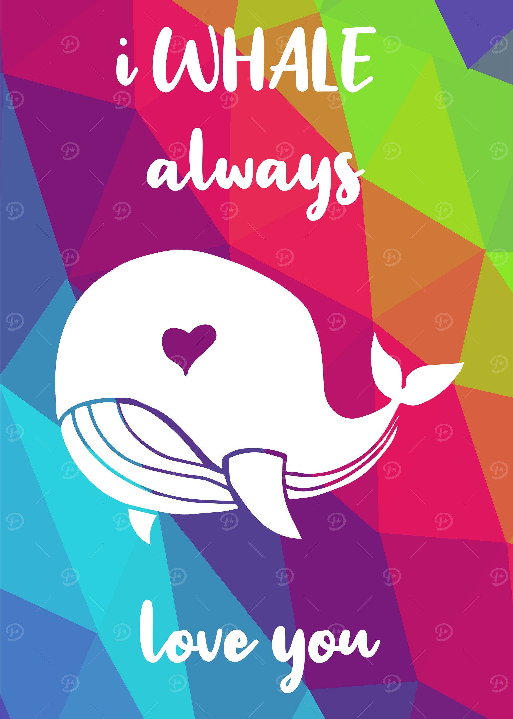 Rainbow Cute Whale 26