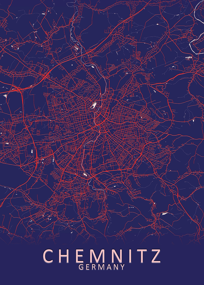 Chemnitz Germany City Map
