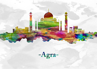 Agra India Skyline