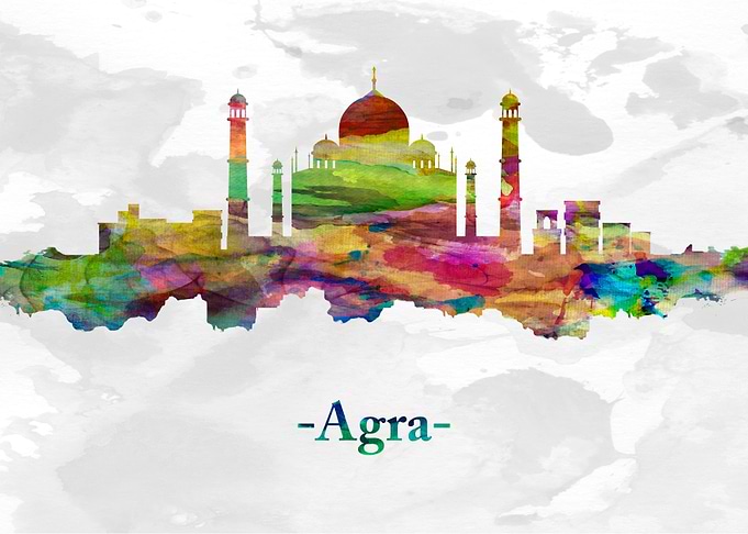 Agra India Skyline