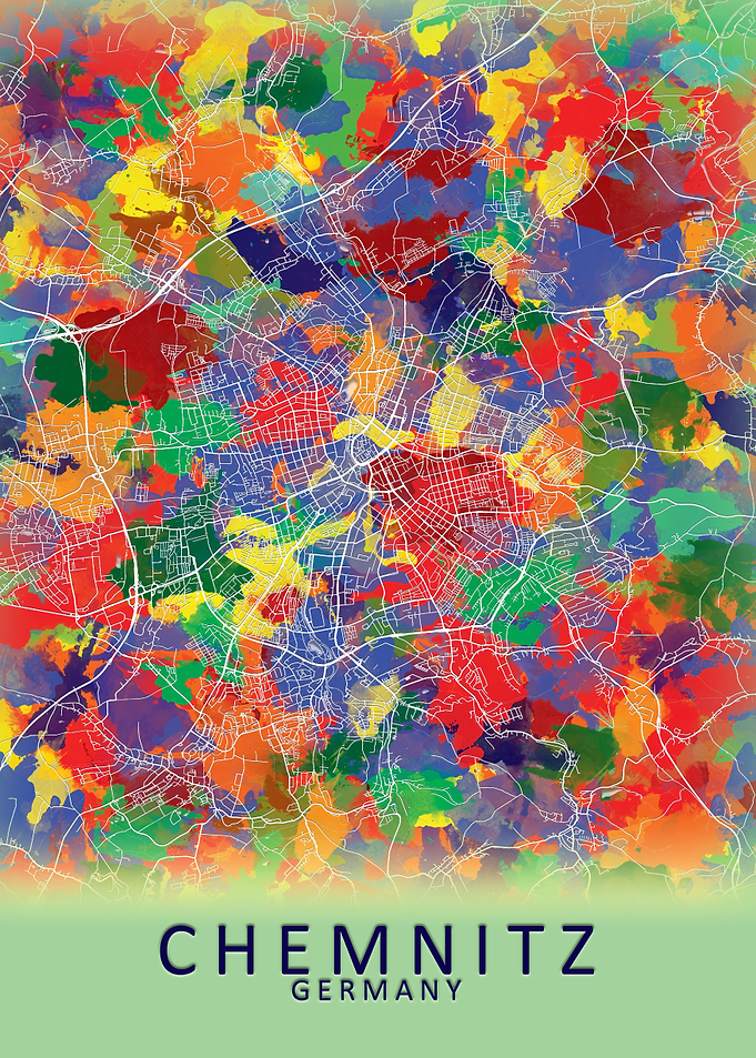 Chemnitz Germany City Map