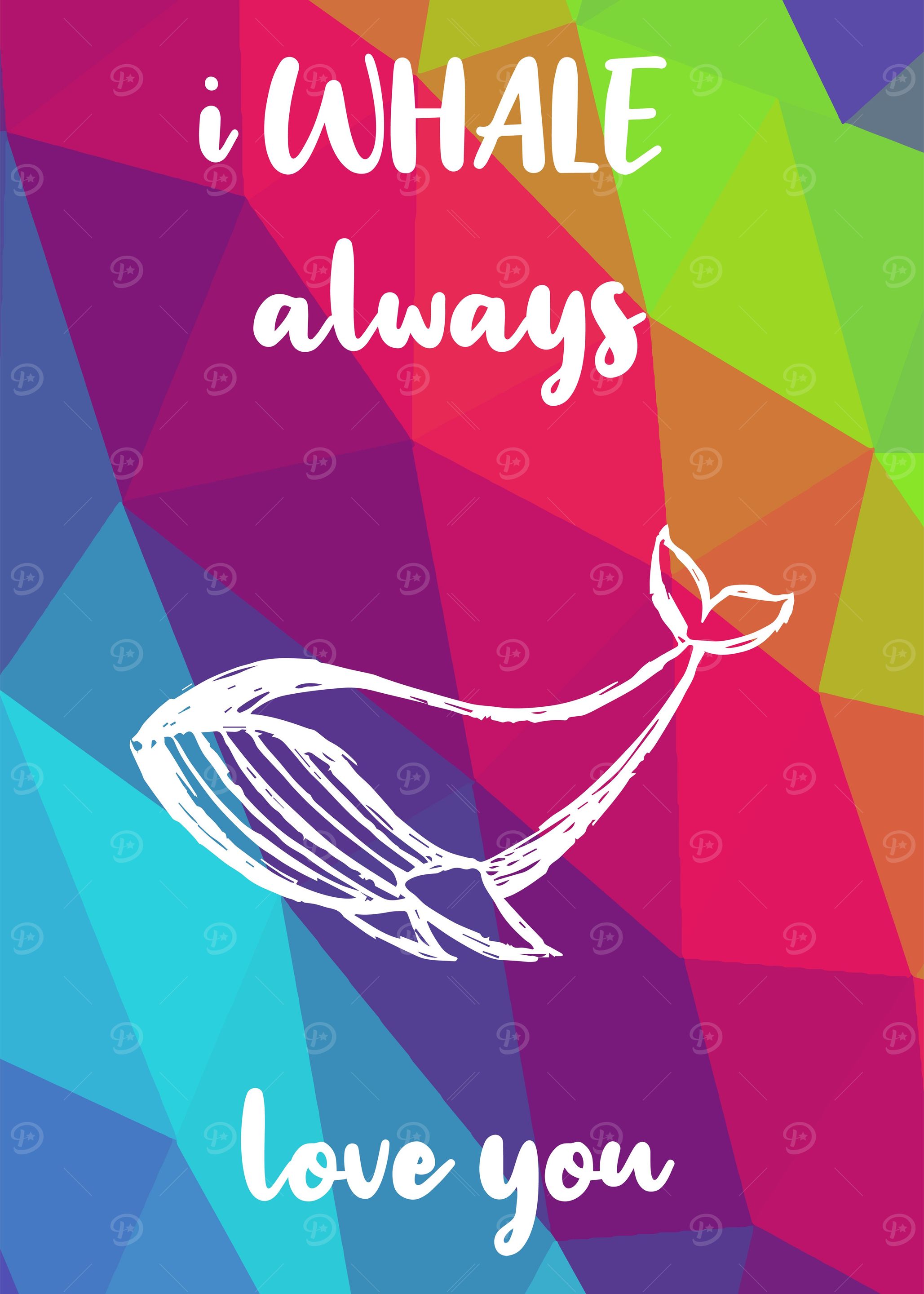 Rainbow Cute Whale 22