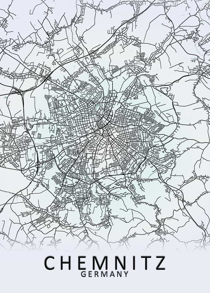 Chemnitz Germany City Map